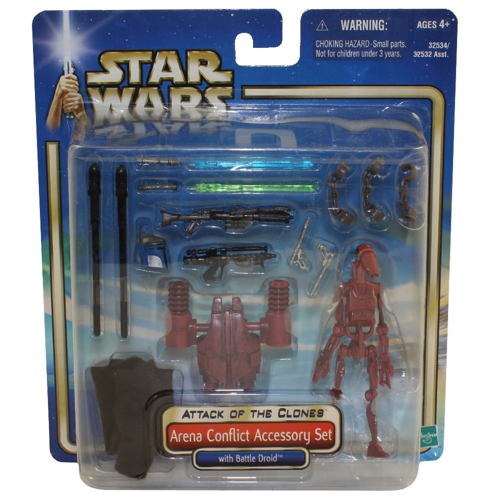 STAR WARS ATTACK OF THE CLONES ARENA CONFLICT ACCESSORY SET WITH BATTLE DROID
