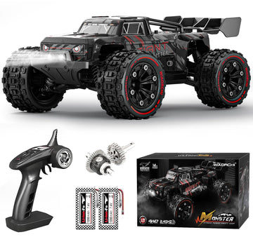 1:16 Scale All Terrain Fast RC Cars for Adults 40KPH, 4WD Electric Off-Road Remote Control Monster Truck with Metal Chassis, 2.4Ghz High Speed Car