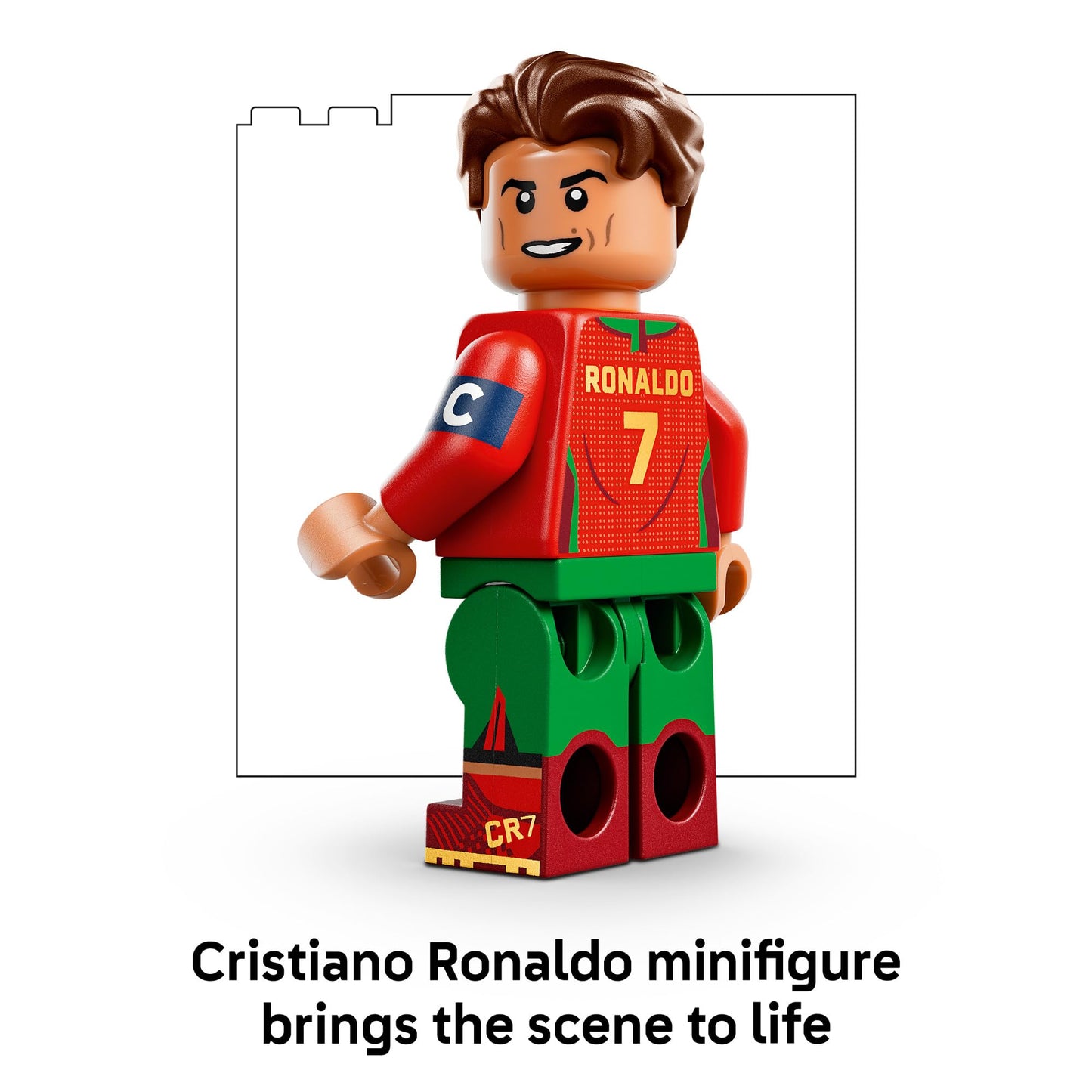LEGO Editions Cristiano Ronaldo - Soccer Highlights - Building Set for Boys & Girls, Ages 10+ - Collectible Soccer Gift with Plaque - Kids Bedroom or