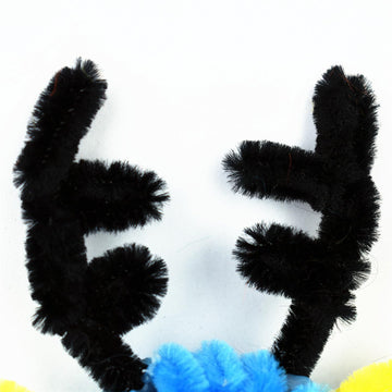 300 Pieces Black Pipe Cleaners Craft Bulk Art Chenille Stems for DIY Project Decorations