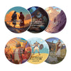 GLORILIGHT HD Disc Set Heroes of The Faith for Boys, Boy Heroes from The Bible, Project Bible Verses on Walls or Ceilings, Includes 6 Interchangeable
