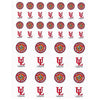 Louisiana Lafayette Ragin Cajuns Small Sticker Sheet - 2 Sheets