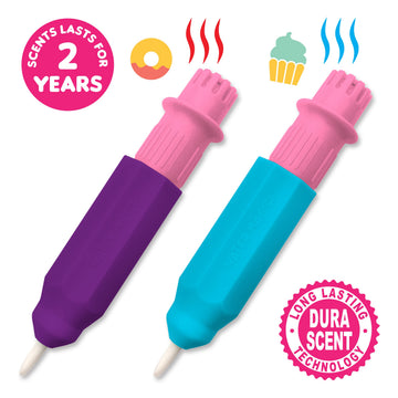 Scent Masters Water Magic (2Pack - Cupcake and Donut) - Patented Gourmet Scented Reusable Water Reveal Activity Pads - No Mess, All Fun by Scentco