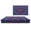 Dollhouse Miniature Purple Hand-Woven Rug, 1:12 Scale Floor Mat, DIY Accessories Accessories Convenient