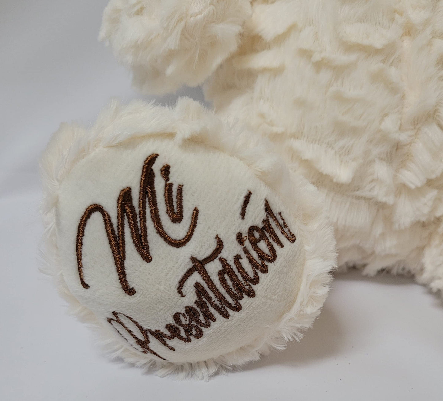 KINNEX COLLECTIONS SINCE 1997 12" Mi Presentacion Teddy Bear with Dress (Centerpiece) ~ B09631P-4 (Baby Blue)