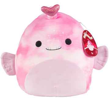 Squishmallows Original 10-Inch Sy The Pink Anglerfish Plush - Official Jazwares Stuffed Animal - Ultra Soft Collectible Sea Creature Plush Toy