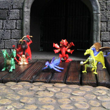Safari Ltd. Lair Of The Dragons Collection 1 Designer Toob - 6 Miniature Dragon Figures for Fantasy Themed Play, Boys, Girls & Kids Ages 3+