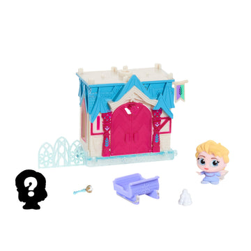 Disney Doorables Mini Playset Elsa’s Frozen Castle, Exclusive 1.5-inch Collectible Elsa Figure, Kids Toys for Ages 5 Up by Just Play