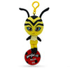 Miraculous Ladybug - Kwami Lifesize Pollen, 5-inch Bee Plush Clip-on Toys for Kids, Super Soft Collectible Stuffed Toy with Glitter Stitch Eyes