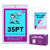 RIXUGIT 20 Pack 35pt Sleeved Card Magnetic Holders with 30 Soft Sleeves