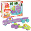 MindWare Konvertibles Transforming Wooden Trucks - 2?Piece Flip?&?Change Vehicle Set with Carry?Along Box that Becomes 3?D Road Scene, Toddler Toy