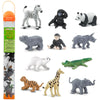 Safari Ltd. Zoo Babies TOOB - 11 Figurines: Zebra, Panda, Hippo, Chimpanzee, Rhino, Alligator, Gorilla, Elephant, Tiger, Polar Bear, Giraffe