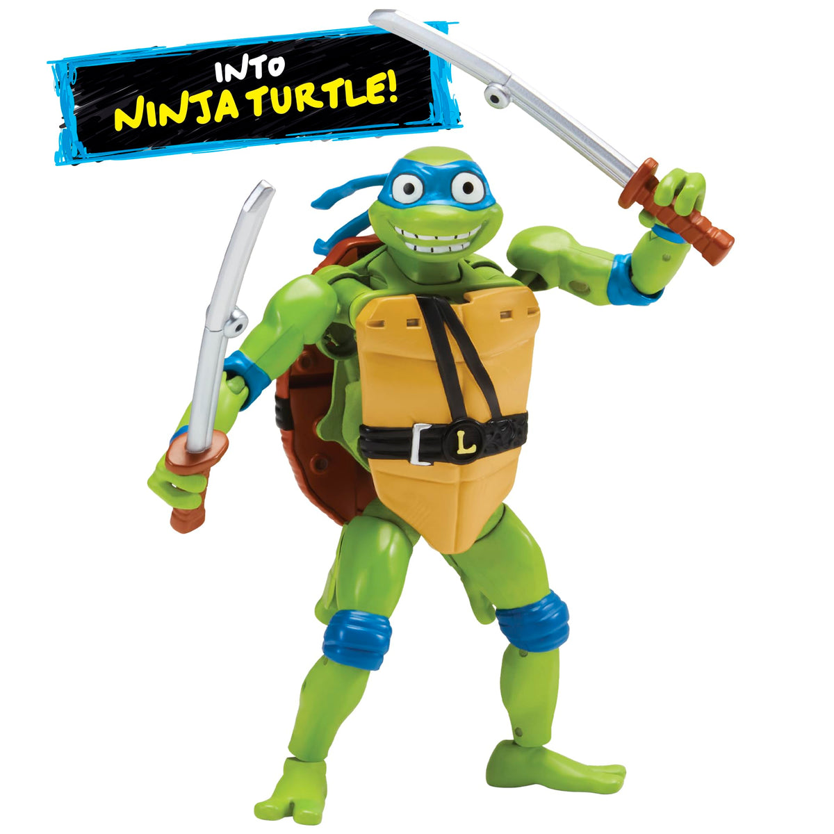 Tales of Teenage Mutant Ninja Turtles: Mutations Deluxe 5.5” Leonardo Pet to Ninja Figure by Playmates Toys