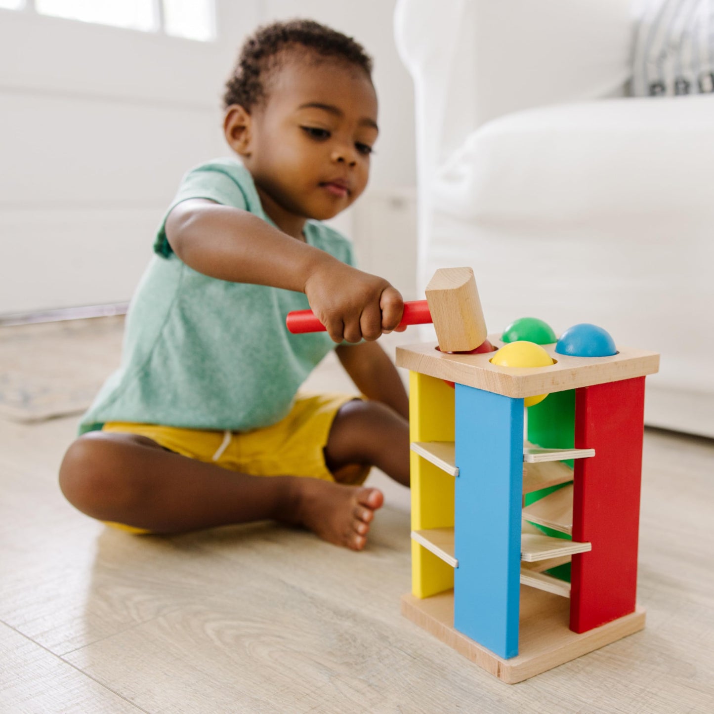 Melissa & Doug Pound and Roll Tower | Developmental Toy | Motor Skills | Problem Solving | 2+ | Gift for Boy or Girl