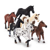 Terra by Battat Horse Figurines Set, 6 Realistic Plastic Horse Toys, Horses