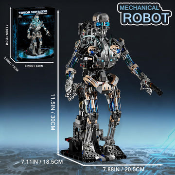 Mechanical Skull Robot Building Blocks Set with Mechanical Movable & Light Effects?Compatible with Lego Animal,Authentically Detailed Build