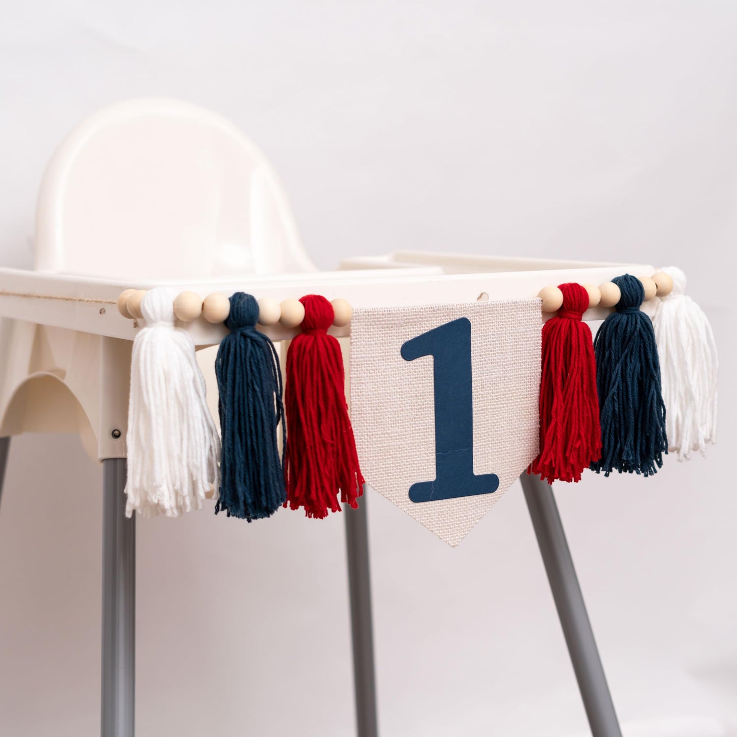 CIEQR Baseball High Chair Banner 1st Birthday