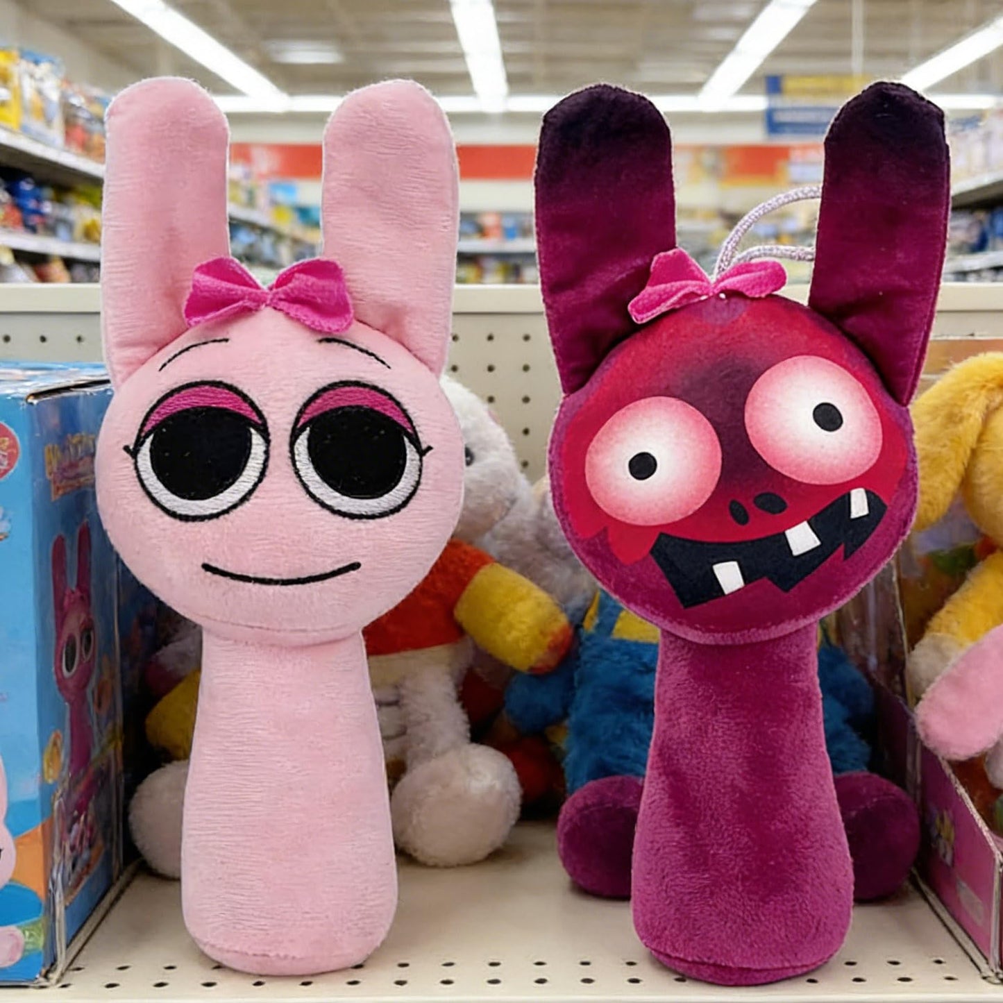 TitTees 2 Pcs Halloween Plush Toys - Cute & Spooky Stuffed Animals for Horror Game Fans Toy, Birthday Goodie Bag Fillers Trick-or-Treat Halloween