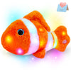 Glow Guards 12" Glowing Goldfish Plush Light Up Stuffed Animals Soft Plush Pillow Birthday Gifts for Toddler Kids Girls Boys (Orange)