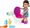 Barbie Skipper Babysitters, Inc. Playset with Brunette Doll in Butterfly Dress, Potty & Bathroom-Themed Accessories