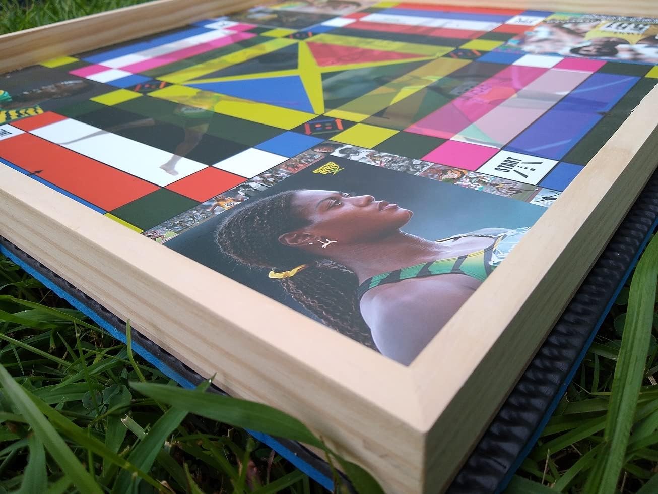 Jamaican Ludo Legendary Athletes Edition - 24x24 Oversized Board Game | Celebrating Jamaica’s Sports Icons | Fun Multi-Player Entertainment for Family