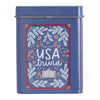 Pippi Post USA Trivia Card Game with Storage Tin - 50 American History, Culture & Landmark Quiz Cards - Travel-Friendly Trivia Deck for Road Trips
