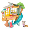 Honey Bee Acres Interactive 2 Story Tree House Playset with Exclusive Squirrel Poseable Figure Includes 21 Pieces