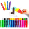 MayMoi Tempera Paint Sticks - 30 Bright Colors, Quick Drying, Easy to Color and Washable Crayons for Teens and Students