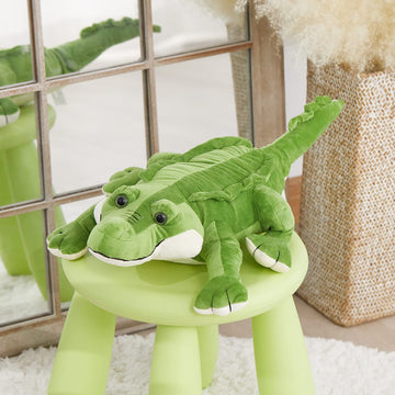 Athoinsu Cute Alligator Stuffed Animal Hugging Soft Realistic Crocodile Plush Toy Pillow Birthday Children's Day Christmas for Toddler Kids Boys