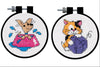 2 Item Learn-A-Craft Cross Stitch Kits Bundle: Puppy and Kitty