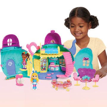 Just Play Disney Junior Alice’s Wonderland Bakery Playset and Toy Figures, 15 Pieces, Officially Licensed Kids Toys for Ages 3 Up, Amazon Exclusive