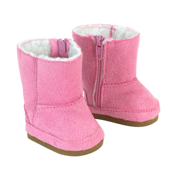 Sophia's, 2-Pair, Winter Boots for 18" Dolls, Pink/Gray