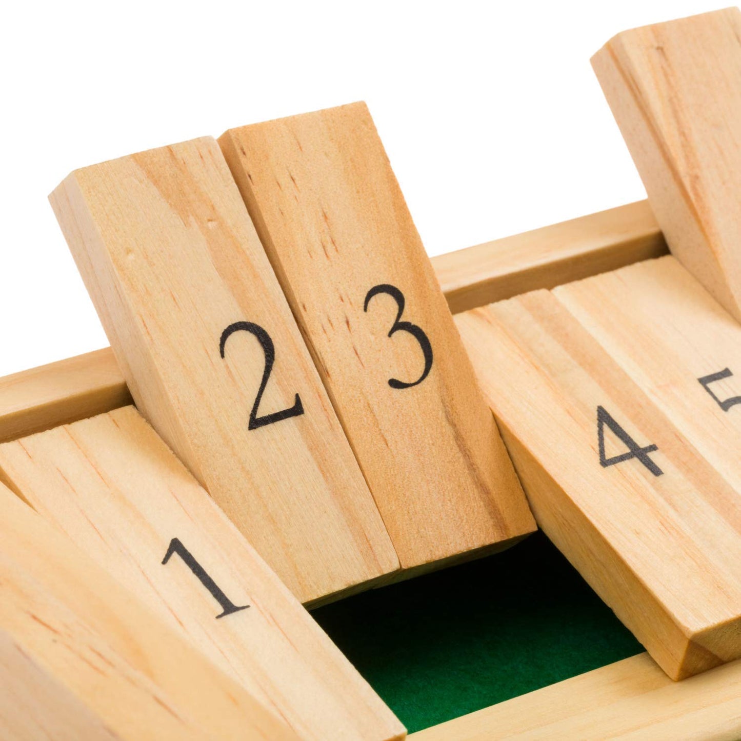 Regal Games Shut The Box - Fun Table Math Game with Wooden Board for Adults & Kids - 12 Spots Dice Game with 2+ Player Games - Ideal for Game Night