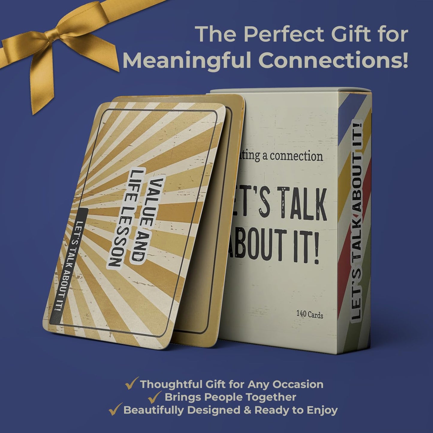 Kingdom Expressions Let's Talk About It! - a Deck of 140 Conversation Cards to Connect with Family, Friends, and Co-Workers - Perfect for Family Game