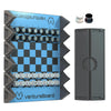 New VENTUREBOARD 6 Inches Magnetic Unique Chess Set Board Game - 2 Extra Queens - Folding Board, Portable Travel Chess Board Game Pieces - (Blue/Grey)