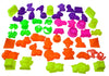50 Ps Deluxe Sand Molds Tools Set, Sandbox Toddlers Toys, Beach Sand Castle Building, Indoor Outdoor Sensory Kids Play - Safari Animals, Mini Castles