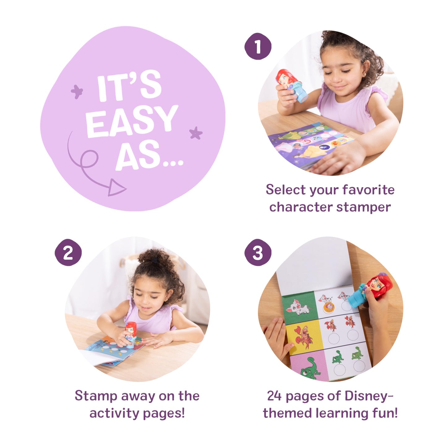 Melissa & Doug Sticker Wow!™ 24-Page Activity Pad and Sticker Stamper, 300 Stickers, Arts and Crafts Fidget Toy Collectible Character - Disney