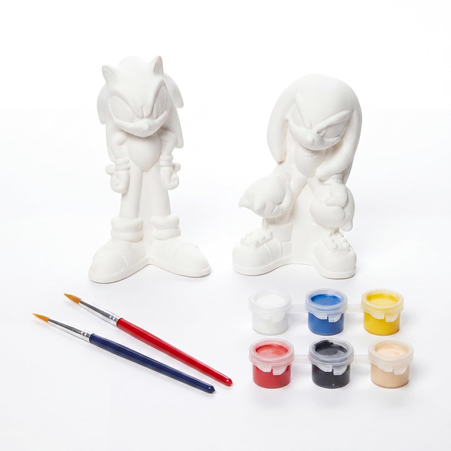 Sonic the Hedgehog Paint Your Own Figurines Craft Kit with Sonic & Knuckles