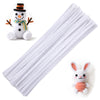 60 PCS White Pipe Cleaners - Bulk Art & Craft Pipe Cleaners Chenille Stem for Creative Home Decoration and Arts Crafts