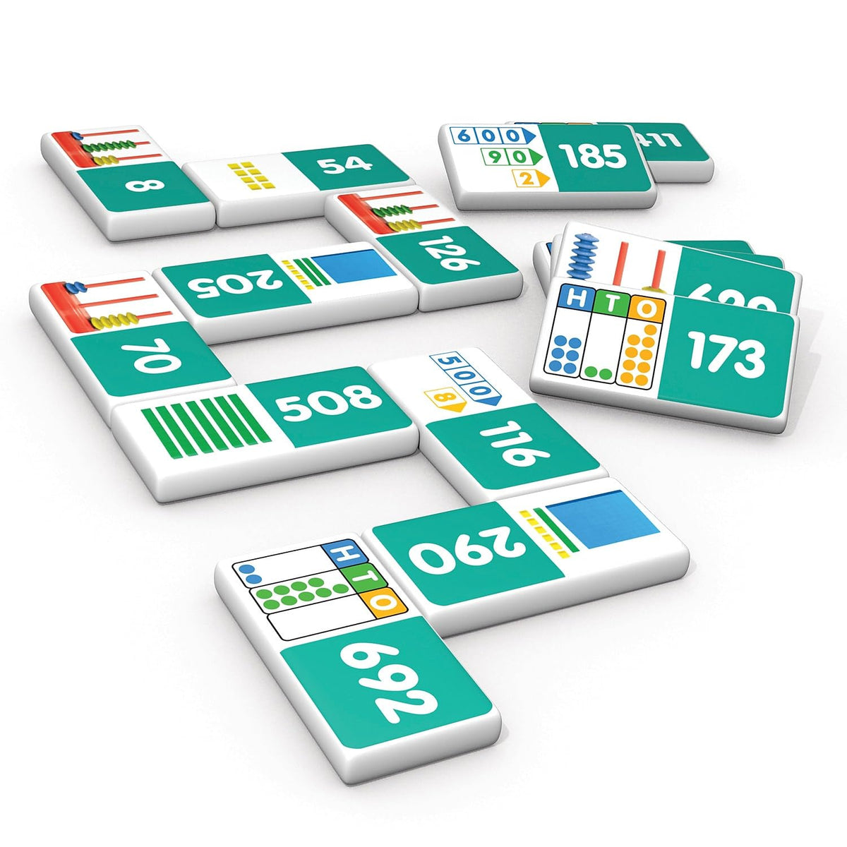 Junior Learning Place Value Dominoes, 2/Bundle (JRL489-2)