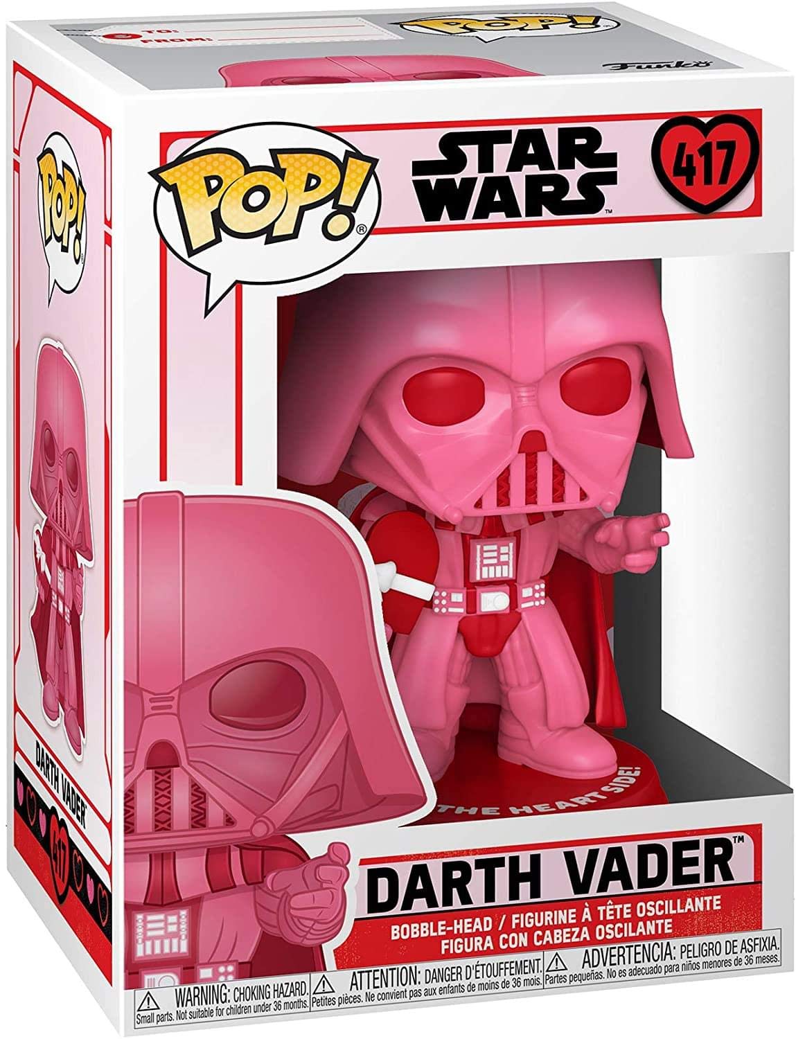 Funko POP Star Wars: Valentines - Vader with Heart, Multicolor, Standard