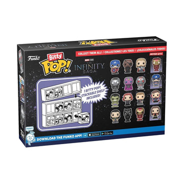 Funko Bitty Pop! Marvel 4-Pack: Hulk, Black Widow, Hawkeye and A Surprise Mystery Mini Figure - 0.9 Inch (2.2 Cm) - Marvel Comics Collectable