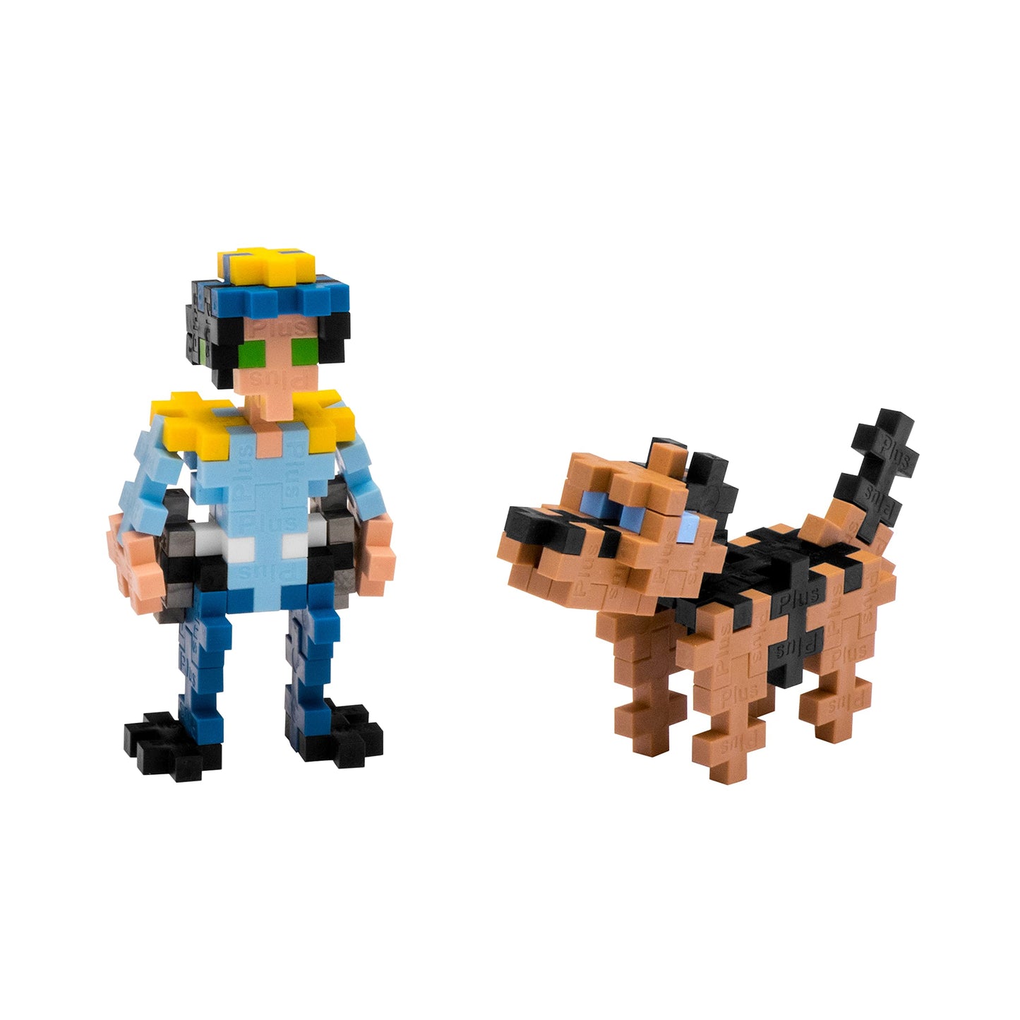 PLUS PLUS Police Officer - 3D Figure Building Block Set Tube, Mini Interlocking Puzzle Pieces - Fun Stem Toys for Kids