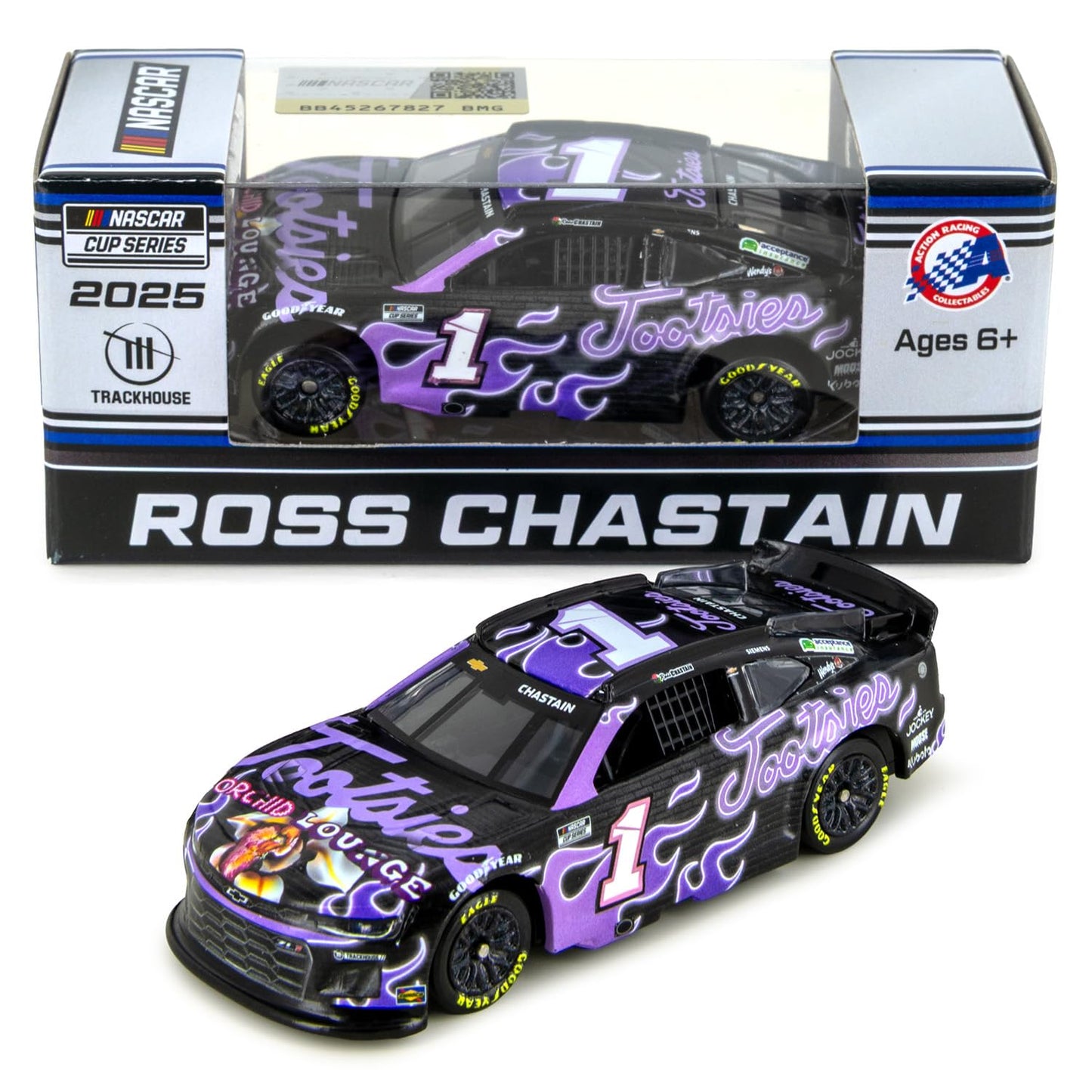 Ross Chastain 2025 Tootsie's Orchid Lounge ARC Diecast Car 1:64 Scale