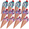 Paper Strip Ice Cream Cone Craft Kit, Makes 12