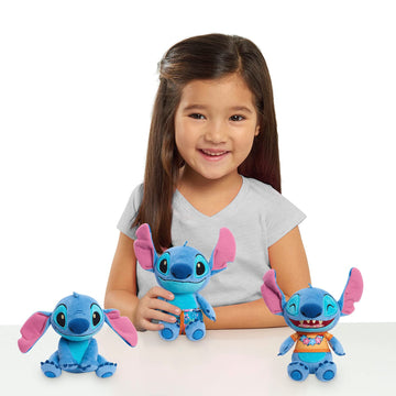 Disney’s Lilo & Stitch 7.5 Inch Stitch Plushie Stuffed Animal, Tropical Theme, Alien