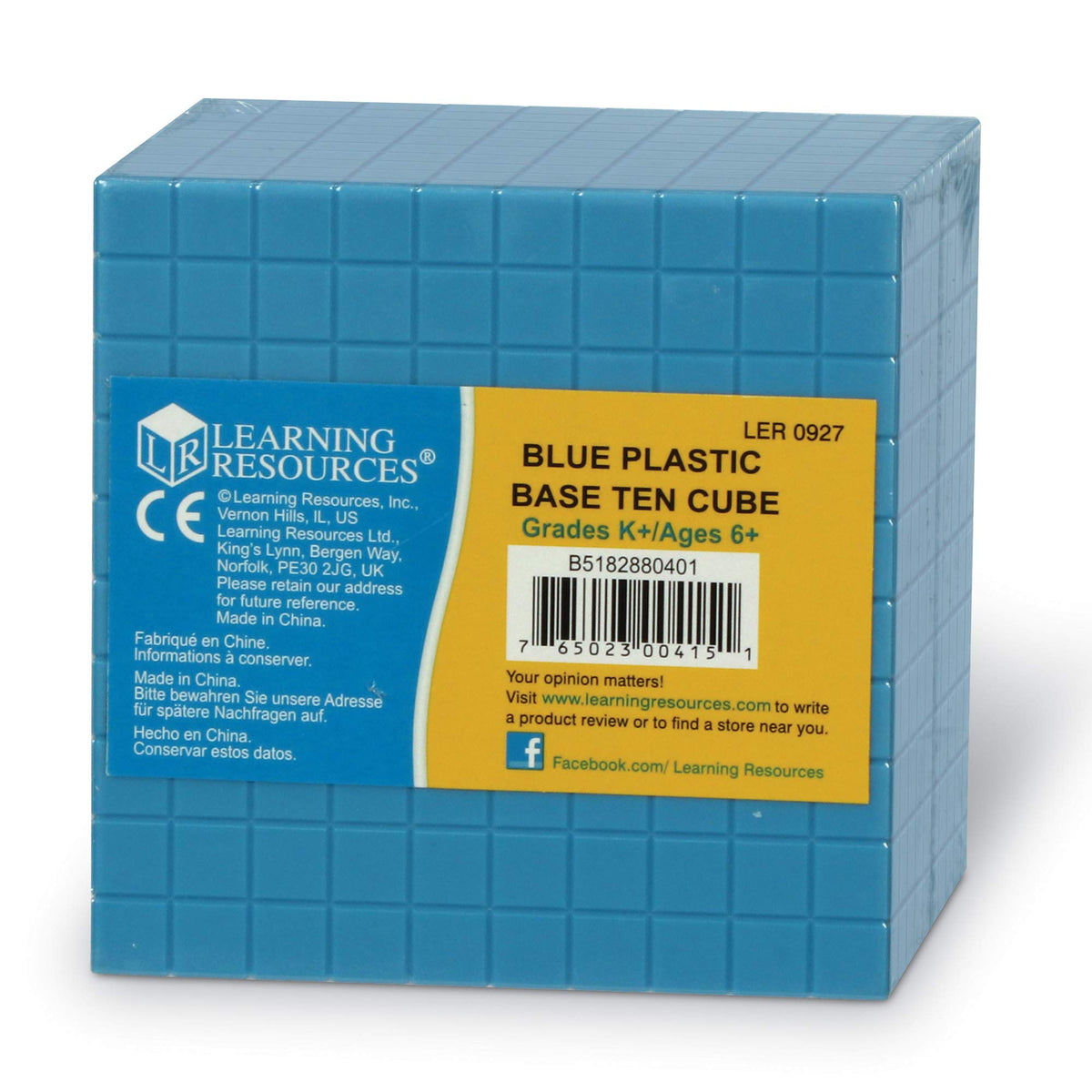 Learning Resources Plastic Base Ten Cube