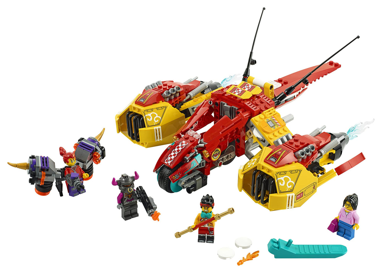 LEGO Monkie Kid: Monkie Kid’s Cloud Jet 80008 Aircraft Toy Building Kit for Kids, Boys and Girls Ages 8 and Up, Amazon Exclusive