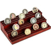 resuoop Challenge Coin Display Stand - Where Every Coin Tells A Story - Solid Wood Military Coin Rack | 9-Row Ladder Design Holds 45-60 Coins |
