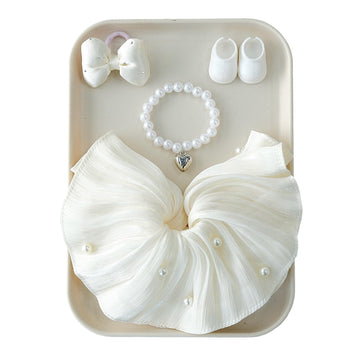 MOFABIA Clothes for 17cm Doll, 4 Pcs Set Doll's Outfits Luxury Bridal Dresses Skirts Headdress Bow Shoes Accessories, Stylish Adorable Luxury Wedding